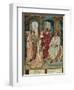 The Queen of Sheba before Solomon, Miniature from the Grimani Breviary, Manuscript, Italy-null-Framed Giclee Print