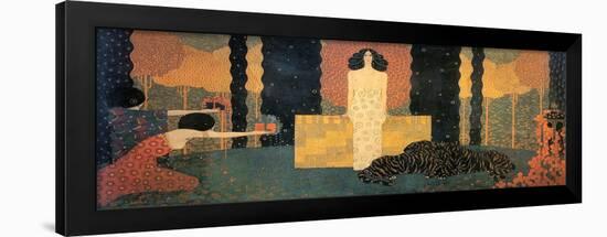 The Queen of Sheba Enthroned (La Regina Di Saba in Trono)-Vittorio Zecchin-Framed Giclee Print