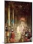 The Queen of Sheba visits King Solomon - Bible-William Brassey Hole-Mounted Giclee Print