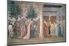The Queen of Sheba Worshipping the Wood of the True Cross-Piero della Francesca-Mounted Giclee Print