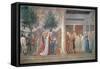 The Queen of Sheba Worshipping the Wood of the True Cross-Piero della Francesca-Framed Stretched Canvas
