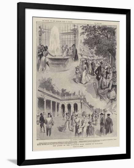 The Queen of the European Spas, Scenes in Carlsbad-null-Framed Giclee Print