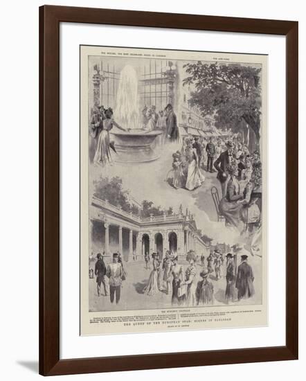 The Queen of the European Spas, Scenes in Carlsbad-null-Framed Giclee Print