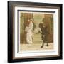 The Queen of the May is Presented with a Bouquet of Flowers by a Chimney Sweep-Robert Dudley-Framed Art Print