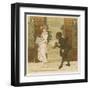 The Queen of the May is Presented with a Bouquet of Flowers by a Chimney Sweep-Robert Dudley-Framed Art Print