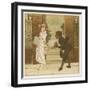 The Queen of the May is Presented with a Bouquet of Flowers by a Chimney Sweep-Robert Dudley-Framed Art Print