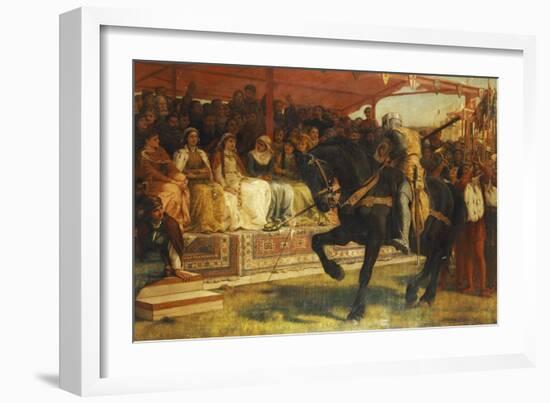 The Queen of the Tournament, 1885-Frank William Warwick Topham-Framed Giclee Print