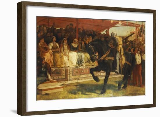 The Queen of the Tournament, 1885-Frank William Warwick Topham-Framed Giclee Print