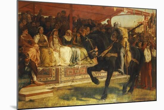The Queen of the Tournament, 1885-Frank William Warwick Topham-Mounted Giclee Print