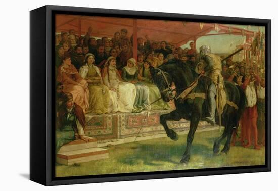 The Queen of the Tournament, 'Ivanhoe'-Frank Topham-Framed Stretched Canvas