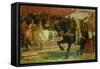 The Queen of the Tournament, 'Ivanhoe'-Frank Topham-Framed Stretched Canvas
