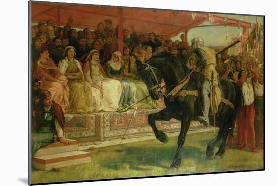 The Queen of the Tournament, 'Ivanhoe'-Frank Topham-Mounted Giclee Print