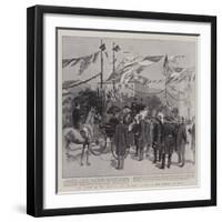 The Queen on the Riviera, Her Majesty Opening a New Bridge at Nice-null-Framed Giclee Print