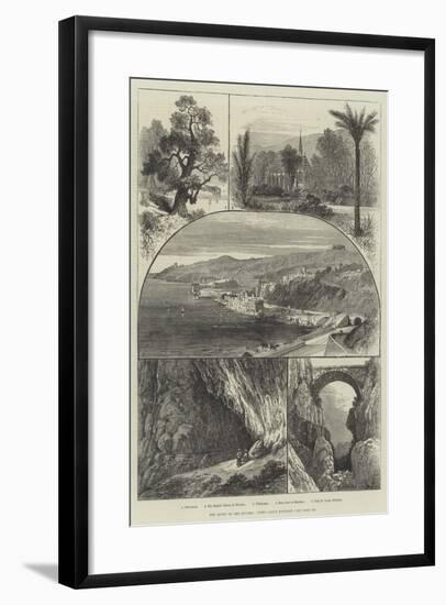 The Queen on the Riviera, Views About Mentone-null-Framed Giclee Print