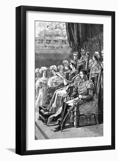 The Queen Opening Parliament, 1846-null-Framed Giclee Print