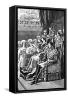 The Queen Opening Parliament, 1846-null-Framed Stretched Canvas