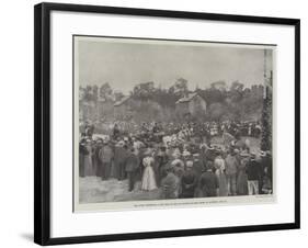 The Queen Presenting a New Road to the Inhabitants of East Cowes, on Saturday, 23 July-null-Framed Giclee Print