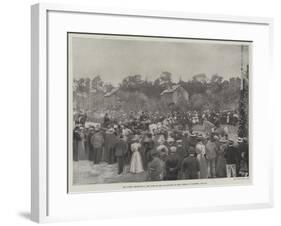 The Queen Presenting a New Road to the Inhabitants of East Cowes, on Saturday, 23 July-null-Framed Giclee Print