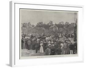 The Queen Presenting a New Road to the Inhabitants of East Cowes, on Saturday, 23 July-null-Framed Giclee Print