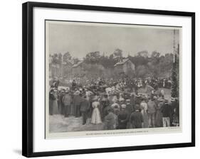 The Queen Presenting a New Road to the Inhabitants of East Cowes, on Saturday, 23 July-null-Framed Giclee Print