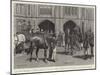 The Queen Receiving at Windsor Castle the Five Arab Horses Presented to Her Majesty by the Sultan o-John Charlton-Mounted Giclee Print