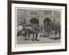 The Queen Receiving at Windsor Castle the Five Arab Horses Presented to Her Majesty by the Sultan o-John Charlton-Framed Giclee Print