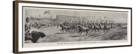 The Queen Reviewing the Army of the Empire at Aldershot, the March Past of the Colonial Troops-G.S. Amato-Framed Premium Giclee Print