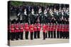 The Queen's Annual Birthday Parade Trooping the Colour, Horse Guards Parade at Whitehall, London-null-Stretched Canvas