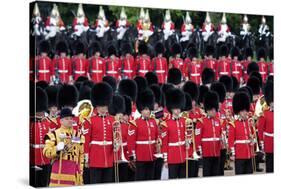 The Queen's Annual Birthday Parade Trooping the Colour, Horse Guards Parade at Whitehall, London-null-Stretched Canvas