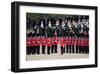 The Queen's Annual Birthday Parade Trooping the Colour, Horse Guards Parade at Whitehall, London-null-Framed Art Print