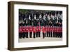 The Queen's Annual Birthday Parade Trooping the Colour, Horse Guards Parade at Whitehall, London-null-Framed Art Print