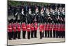 The Queen's Annual Birthday Parade Trooping the Colour, Horse Guards Parade at Whitehall, London-null-Mounted Art Print