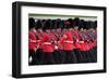 The Queen's Annual Birthday Parade Trooping the Colour, Horse Guards Parade at Whitehall, London-null-Framed Art Print