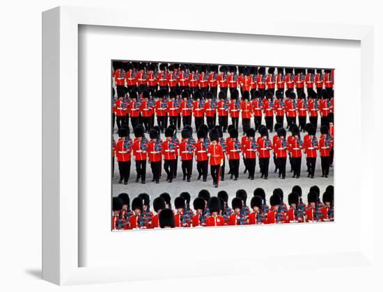 The Queen's Annual Birthday Parade Trooping the Colour, Horse Guards Parade at Whitehall, London-null-Framed Art Print