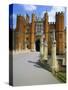 The Queen's Beasts on the Bridge Leading to Hampton Court Palace, Hampton Court, London, England-Walter Rawlings-Stretched Canvas