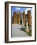 The Queen's Beasts on the Bridge Leading to Hampton Court Palace, Hampton Court, London, England-Walter Rawlings-Framed Photographic Print