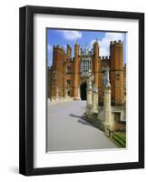 The Queen's Beasts on the Bridge Leading to Hampton Court Palace, Hampton Court, London, England-Walter Rawlings-Framed Photographic Print