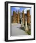 The Queen's Beasts on the Bridge Leading to Hampton Court Palace, Hampton Court, London, England-Walter Rawlings-Framed Photographic Print