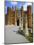 The Queen's Beasts on the Bridge Leading to Hampton Court Palace, Hampton Court, London, England-Walter Rawlings-Mounted Photographic Print