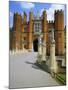 The Queen's Beasts on the Bridge Leading to Hampton Court Palace, Hampton Court, London, England-Walter Rawlings-Mounted Photographic Print