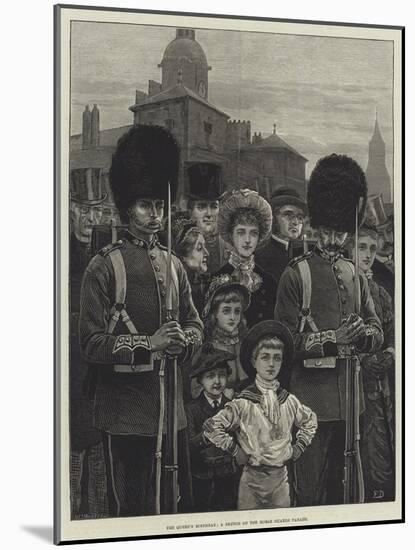 The Queen's Birthday, a Sketch on the Horse Guards Parade-Frank Dadd-Mounted Giclee Print