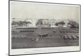 The Queen's Birthday at Cairo, British Troops Saluting the Flag-null-Mounted Giclee Print