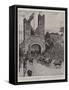 The Queen's Entry into Dublin, Passing Through the Old City Gate-Henry Marriott Paget-Framed Stretched Canvas
