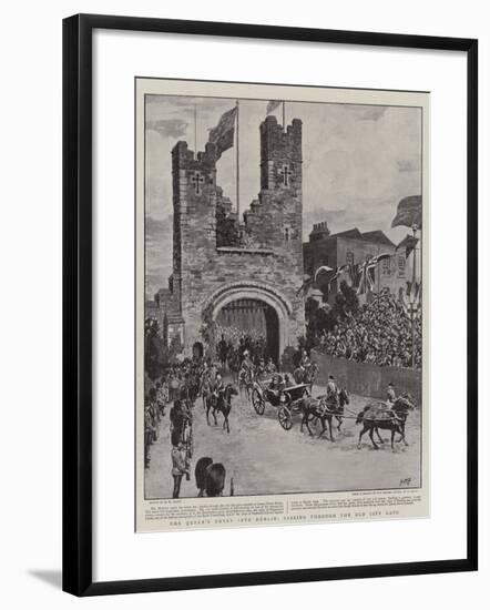 The Queen's Entry into Dublin, Passing Through the Old City Gate-Henry Marriott Paget-Framed Giclee Print