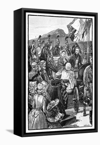 The Queen's Entry into Edinburgh, C1840S-null-Framed Stretched Canvas