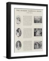 The Queen's Glorious Reign-null-Framed Giclee Print