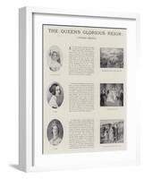 The Queen's Glorious Reign-null-Framed Giclee Print