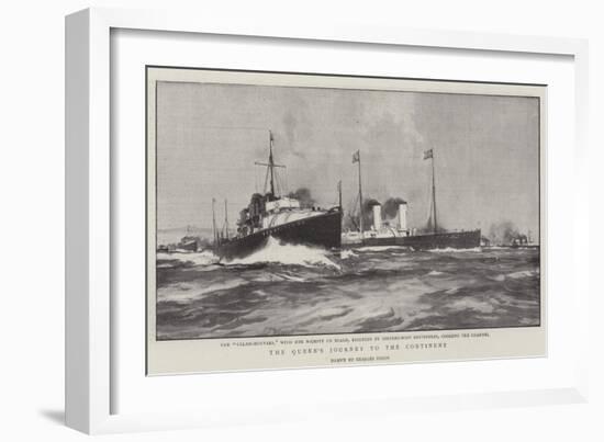 The Queen's Journey to the Continent-Charles Edward Dixon-Framed Giclee Print