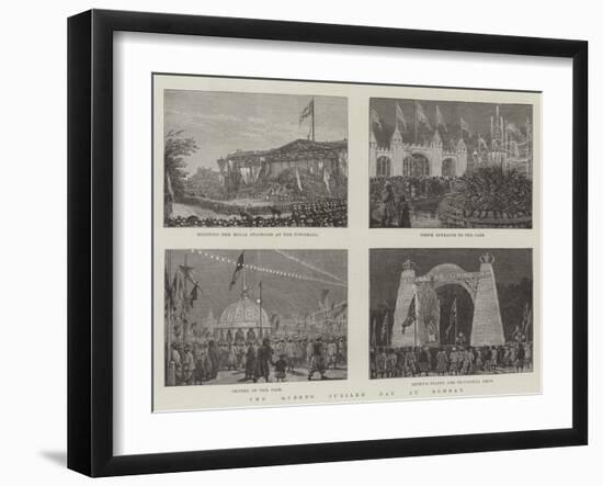 The Queen's Jubilee Day at Bombay-null-Framed Giclee Print