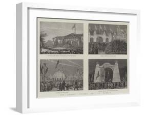 The Queen's Jubilee Day at Bombay-null-Framed Giclee Print